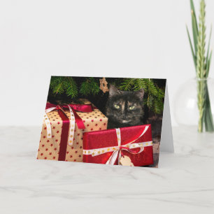 Tortoiseshel Kerstmis Feestdagen Kaart