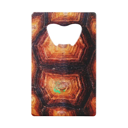 Tortoiseshel Kredietkaart Flessenopener (Voorkant)
