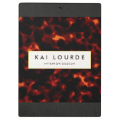 Tortoiseshel Stylish Chic Klembord (Achterkant)