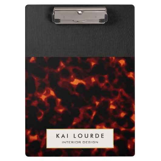 Tortoiseshel Stylish Chic Klembord (Voorkant)