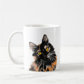 Tortoiseshell Cat Mug (Gauche)