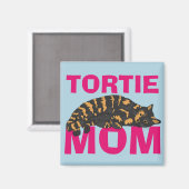 TORTOISESHELL CAT TORTIE MOM MAGNET MAGNEET (Voorkant / Achterkant)