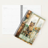 Tortoiseshell Cat Undated Appointment Book Diary (Devant avec enveloppe)