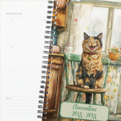 Tortoiseshell Cat Undated Appointment Book Diary