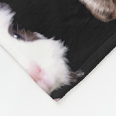 Tortoiseshell cavia's Medium fleece deken. (Hoek)