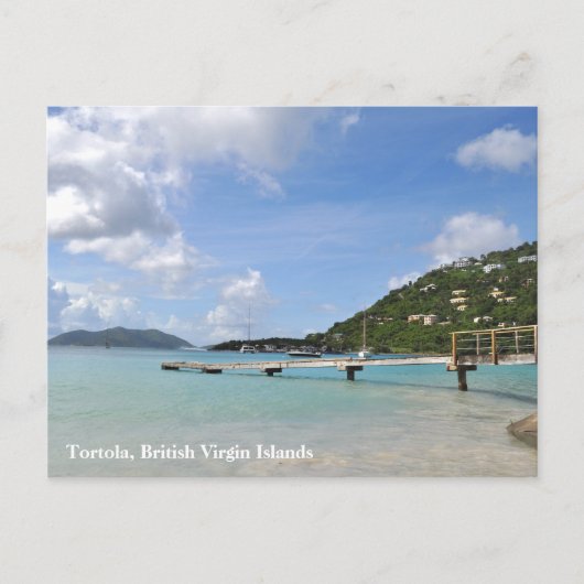 Tortola Small Dock Poscard Briefkaart (Voorkant)