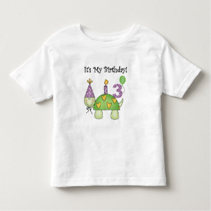 Tortue 3ème Anniversaire Tshirts et cadeaux