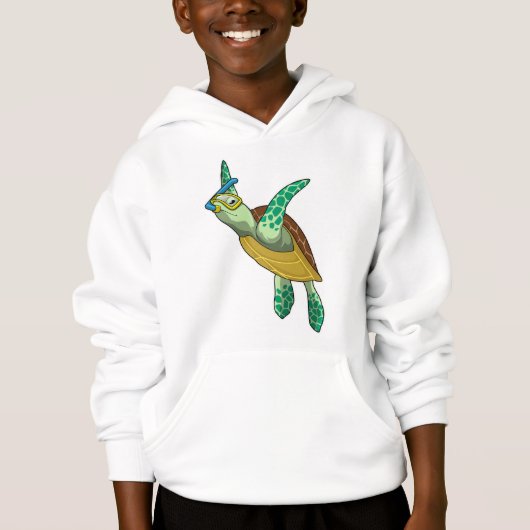 Tortue à la plongée avec tuba (Devant)