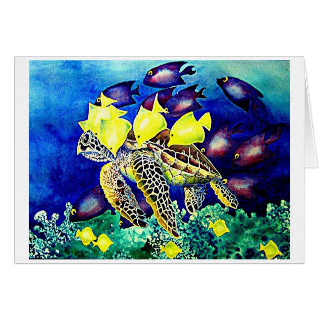 Tortue à la station de nettoyage (Devant horizontal)