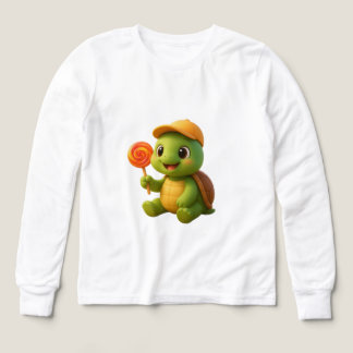 Tortue adorable avec Lollipop