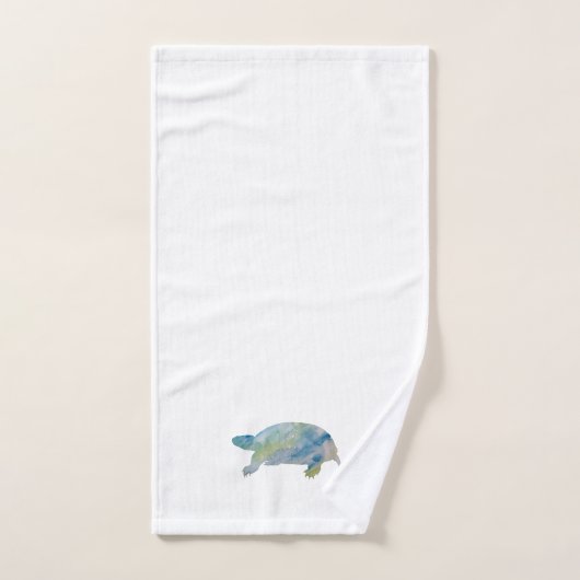 Tortue Aquarelle Peinture serviette (Serviette à main)