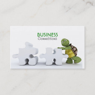 Tortue avec Carte de visite Jigsaw Piece