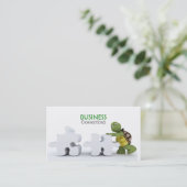 Tortue avec Carte de visite Jigsaw Piece (Debout devant)