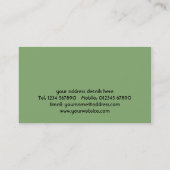 Tortue avec Carte de visite Jigsaw Piece (Dos)