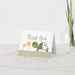 Tortue Baby shower Merci Cartes Notes