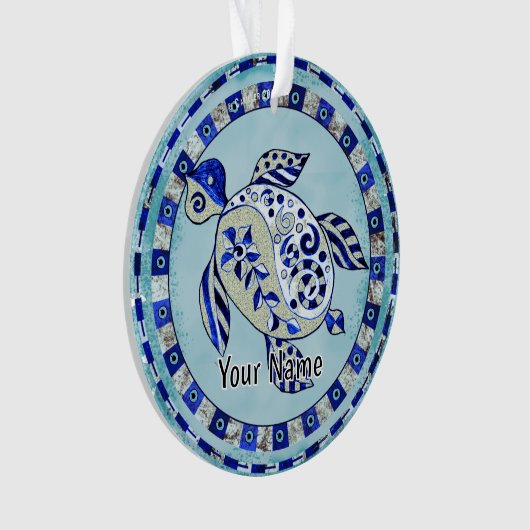 Tortue bleue (devant)