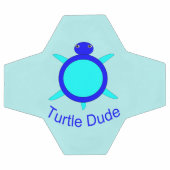 Tortue Bleue Bleue Clair Boule de Football (Plat)