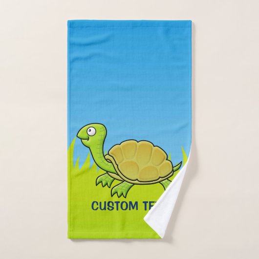 Tortue caricaturale (Serviette à main)