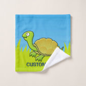 Tortue caricaturale (Gant de toilette)