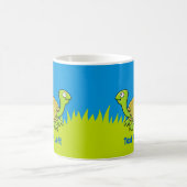 Tortue caricaturale café Mug (Centre)
