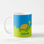 Tortue caricaturale café Mug (Gauche)