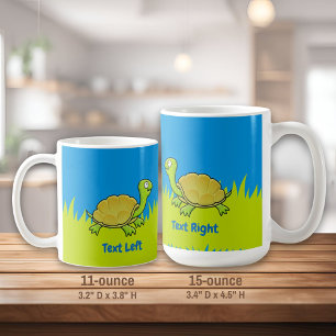 Tortue caricaturale café Mug