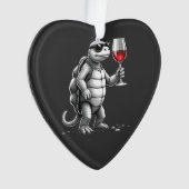 tortue cool buvant du vin rouge impression d'art_1 (devant)