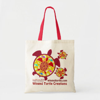 Tortue dans des sacs de toile de tortue