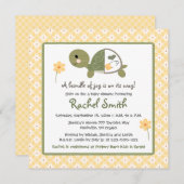 Tortue dans la couche Invitations de douches pour (Devant / Derrière)