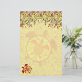 Tortue dans la papeterie de flamme de tortue (Debout devant)