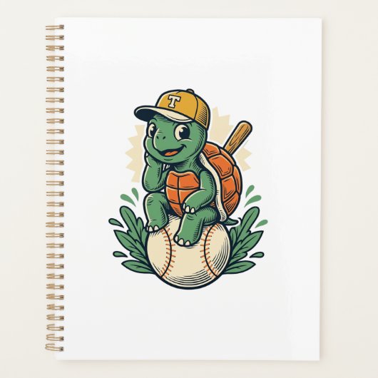 Tortue de baseball Gravure vintage Graphisme_1 (Devant)
