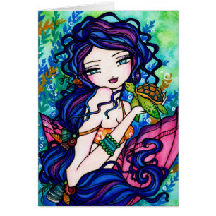 Tortue de fée d'imaginaire de sirène de