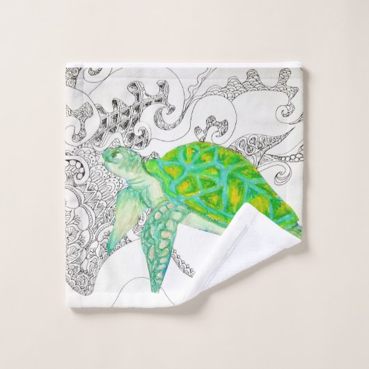 tortue de mer (Gant de toilette)