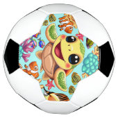 Tortue de mer Bébé heureux et mignonne personnage (Tourné)