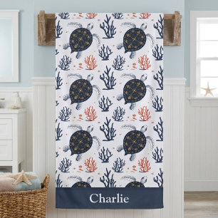 Tortue de mer de corail personnalisée
