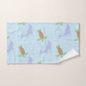 Tortue de mer et dauphin (Serviette à main)