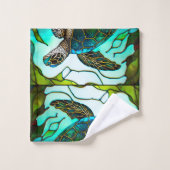 Tortue de mer Faux Verre (Gant de toilette)