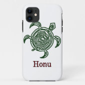 Tortue de mer hawaïenne tribale en Coque vert-Mate (Dos)