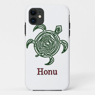 Tortue de mer hawaïenne tribale en Coque vert-Mate