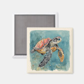 Tortue de mer Magnet (Recto/Verso)
