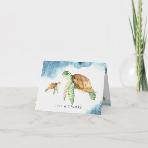 Tortue de mer Merci Baby shower Océan