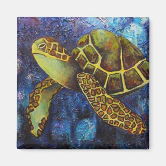 Tortue de mer, Texture magnets (Devant)