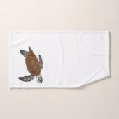 Tortue de mer verte (Serviette à main)