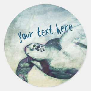 Tortue de mer verte Sticker