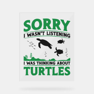 Tortue de tortue de mer Désolé je n'étais pas