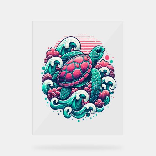 Tortue d'été rétro (Recto)