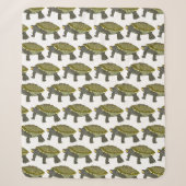 Tortue diamantée (motif blanc) - couverture Sherpa (Devant)