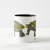 Tortue diamantée - Mug bicolore (Centre)