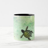 Tortue d'Odyssée sur une tasse de café (Centre)