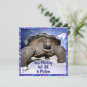 Tortue - Drôle carte d'anniversaire (Debout devant)